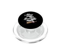 Moms Against White Baseball Pants - Baseball Season Mom PopSockets PopGrip pour MagSafe