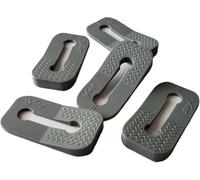 Vadiff Lot de 5 verrous de sécurité en silicone pour cuisinière à gaz - Gris