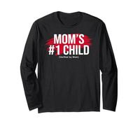 Mom's Favorite Funny Mother's Day, Mom's #1 Child Manche Longue