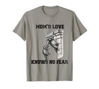 Mom's Love Knows No Fear Strong & Fearless Raton Laveur Mom T-Shirt