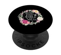 Moms Make The World Go Round Floral Circle PopSockets PopGrip Interchangeable