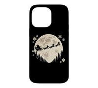 Moms Moon Santa Reindeer Cardigan Blue Merle Corgi Christmas Coque pour iPhone 14 Pro Max