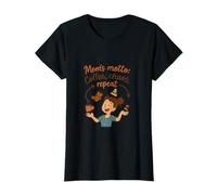 Moms Motto Coffee Chaos Repeat Mama Bear Humour T-Shirt