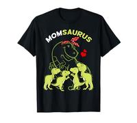 Momsaurus Mom 4 Kids Dinosaure Fête des Mères T-Shirt