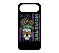 Momster America Flag Skull Mom Leopard Monster Halloween Coque pour iPhone Air