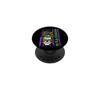 Momster America Flag Skull Mom Leopard Monster Halloween PopSockets PopGrip Adhésif
