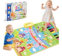 MOMUSE Tapis Musical Tape-Taupe, Jouet Bebe 1 2 3 Ans, Tapis Piano 3 en 1, Jouets Éducatifs Sensoriels Montessori pour l'Apprentissage Précoce, Cadeaux d'anniversaire pour Bébés Enfants 3 4 5 Ans