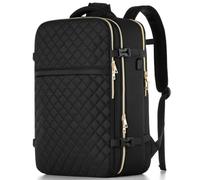 MOMUVO Sac à Dos de Voyage Grand Format Femme, Anti-Vol et Imperméable, Compatible Cabine, Avec Port USB et Compartiment Ordinateur 18,4 Pouces, Idéal École, Université, Travail ou Loisirs