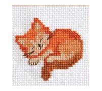 Mon 1er Kit Point De Croix - Chat Endormi - Anchor