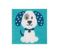 Mon 1er kit tapisserie - Chien - Anchor(...) - Bleu Bleu G