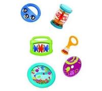 Halilit Baby's First Birthday Band Musical Instrument Gift Set. Includes Ocean Drum, Baby Maraca, Ring My Bell, Rainboshaker & Clip Clap. Music Sensory Baby Toy. Suitable for Boys & Girls 12 months +