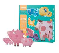 Mon 1er puzzle animaux et leurs petits vert TU