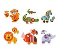 Mon 1er puzzle animaux de la jungle rouge TU
