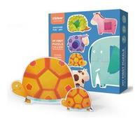 Mon 1er puzzle Mideer Animaux géométriques Multicolore G