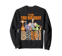 Mon 2e Anniversaire, Bruh, 2 Ans, Gardien de Zoo et équipe de Zoo Animalier Sweatshirt