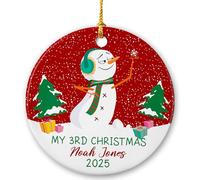 Mon 3Ème Bonhomme De Neige Pendentif De Noël Décoratifs Décoration De Noël A Suspendre Mignon Ornement Suspendu pour Salon Festival Mariage