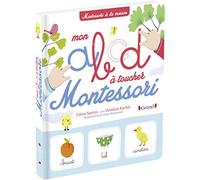 Mon ABCD Montessori - Abécédaire de 75 mots illustrés avec des lettres rugueuses - À partir de 3 ans