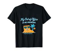 Mon absence du bureau est en vacances Tropical Email T-Shirt