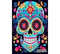 Mon Agenda 2025: Planificateur Minimaliste, Hebdomadaire Sur 2 Pages Avec Objectifs, Suivi Financier... Un Compagnon Indispensable Pour Homme Femme ... & Perso. Drôle Tète de Mort Crâne Manga