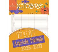 MON Agenda Familial 2026 -2027: Organisateur Familial Pour 5 Personnes De Janvier 2026 À Décembre 2027, Planificateur Mensuel De 24 Mois