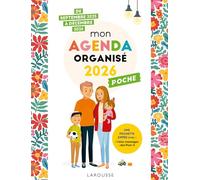 Mon agenda famille organisée 2026 - Poche - Collectif - Larousse - broché - Agenda