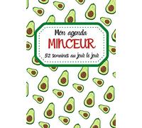 Mon agenda minceur | 52 semaines au jour le jour: à compléter | suivi alimentaire journalier et bilan hebdomadaire | la motivation pour réussir | (158 pages) (broché)