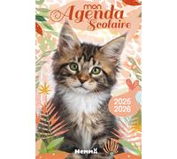 Mon agenda scolaire 2025-2026 (Chat) - Collectif - Hemma - relié - Agenda