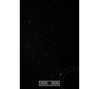 Mon Agenda Scolaire 2025 2026 Noir: Planificateur Journalier | De Septembre à Juillet | 2 Jours par Page | Primaire College Lycee | Pour Fille et Garcon