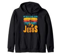 Mon Aide Vient de Jésus Sweat à Capuche