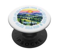 Mon Aide Vient du Seigneur Religieux Verset Bible Dieu Jésus PopSockets PopGrip Adhésif
