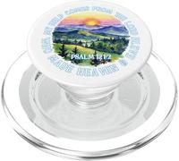 Mon Aide Vient du Seigneur Religieux Verset Bible Dieu Jésus PopSockets PopGrip pour MagSafe