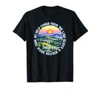 Mon Aide Vient du Seigneur Religieux Verset Bible Dieu Jésus T-Shirt