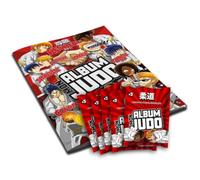Mon Album Judo - Album + 3 paquets d'autocollants - Collection 64 Stickers à Collectionner (dont 5 Holographiques) - 8 stickers par paquet - Techniques Ceintures Jaune à Bleue