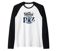 Mon Alma est en paix Phrase Spiritual Design Positivo Manche Raglan