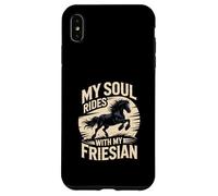Mon âme chevauche avec Mon Cheval Frison Coque pour iPhone XS Max