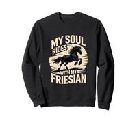 Mon âme chevauche avec Mon Cheval Frison Sweatshirt