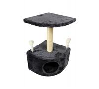 Mon ami Luki - Arbre à chat angle - GRIS ANTHRACITE - 54X15X10CM