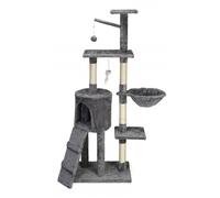Mon ami Luki - Arbre a chat - ANTHRACITE - CHAT - 49x35x138CM