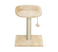 Mon ami Luki - Arbre a chat avec assise - Ecru - 34x34x42CM