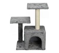 MON AMI LUKI - Arbre a Chat modele Refuge integre - Anthracite - Taille 40x29x60CM