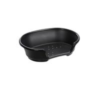 Mon ami Luki - Corbeille Plastique avec aerations Cosy - Noir - Chien - M