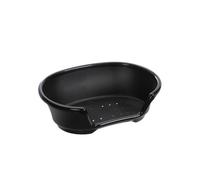 Mon ami Luki - Corbeille Plastique avec aerations Cosy - Noir - Chien - S