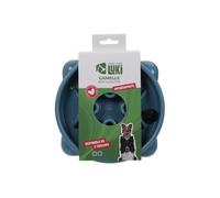 Mon ami Luki - GAMELLE ANTI GLOUTON - BLEU - Chien et Chat - 21,5x21,5x5CM