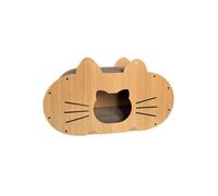 MON AMI LUKI - Griffoir Forme Maison Chat - Naturel - 60X25X34CM
