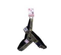 Mon ami Luki - Harnais réfléchissant Chien- Forme Y - Kaki - Chien - AILLE M - 3.8X59cmX60-70 cm