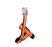 Mon ami Luki - Harnais REFLECHISSANT Chien- Forme Y Taille S - 3.8X48cmX53-58cm - Orange - Chien - Taille S - 3.8X48cmX53-58cm