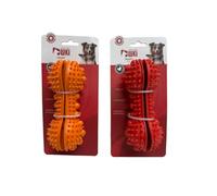 MON AMI LUKI - Jouet os Caoutchouc - Rouge - Chien - 17,5CM