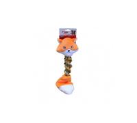 MON AMI LUKI - Jouet Peluche et Corde Forme Renard - Orange - 45X15CM