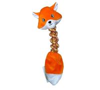 MON AMI LUKI - Jouet Peluche et Corde Forme Renard - Orange - Chien - 45X15CM