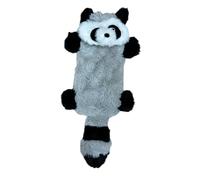 MON AMI LUKI - Jouet Peluche Forme Raton Laveur - Gris - Chien - 39X17CM